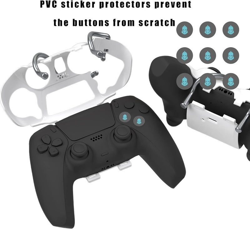 EXknight ملحق دبابيس Leverback V2، محول أزرار خلفية لجهاز تحكم PS5 | يتناسب مع قبضة الإبهام (أبيض) - Image 2